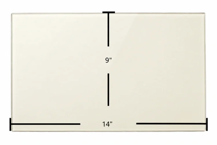 Earth Stove C205 Ceramic Glass Panel – 14" x 9"