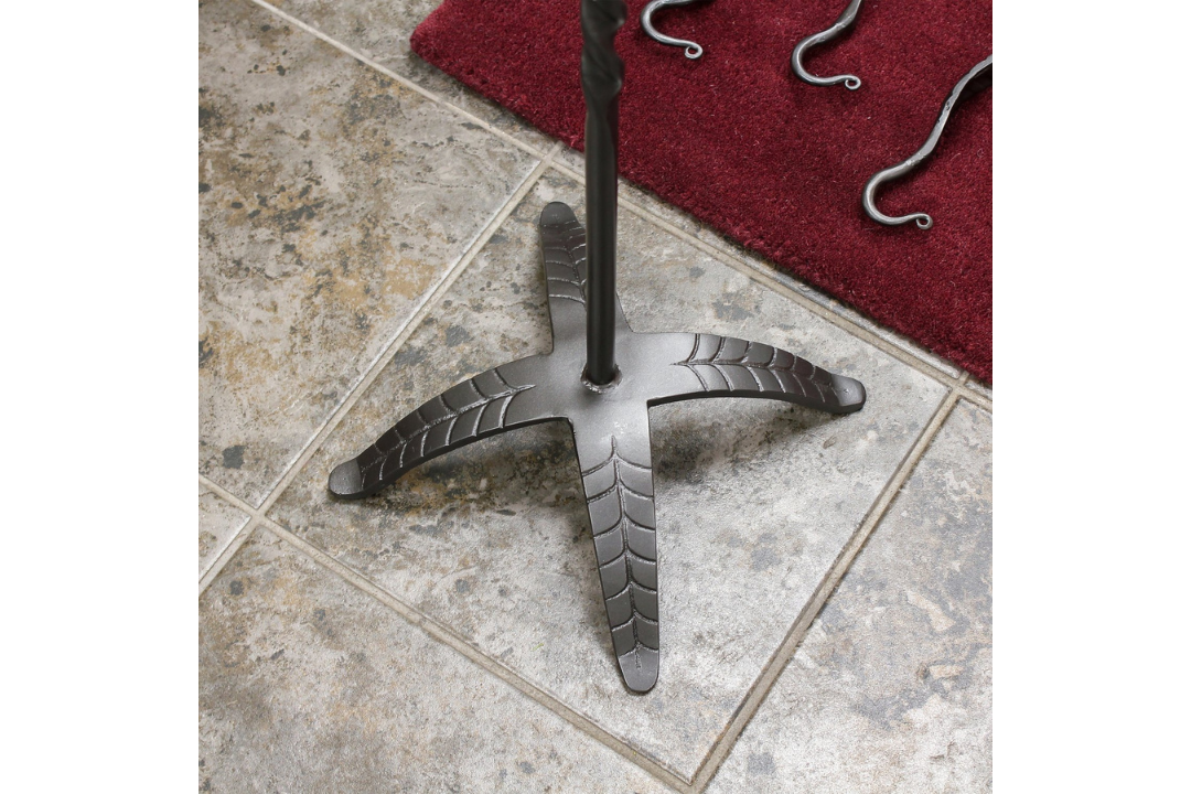 Large Leaf Fireplace Tool Set Stand Base