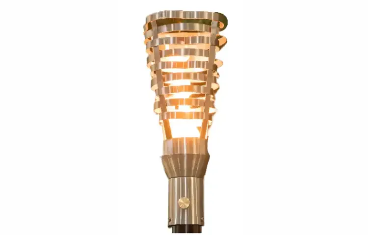 Hercules Stainless Steel Gas Tiki Torch Head – Bold Outdoor Flame Lighting