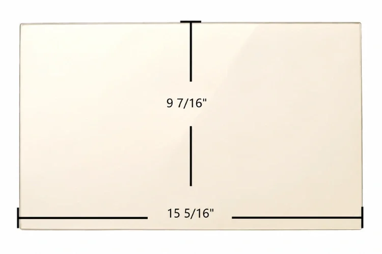 Hearthstone Castleton 8030 Ceramic Glass Panel - 15 5/16" x 9 7/16"
