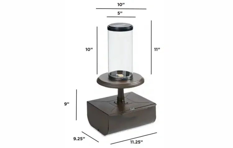 Intrigue Table Top Outdoor Lantern - Sepcs