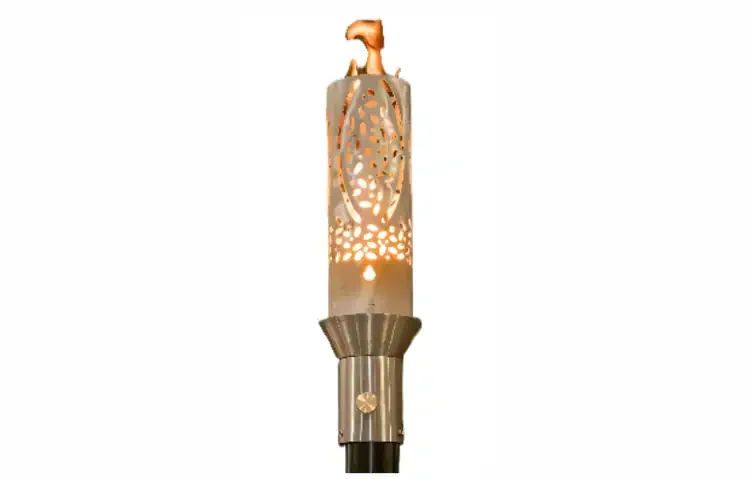 Coral Stainless Steel Gas Tiki Torch Head – Stylish Outdoor Flame Lighting