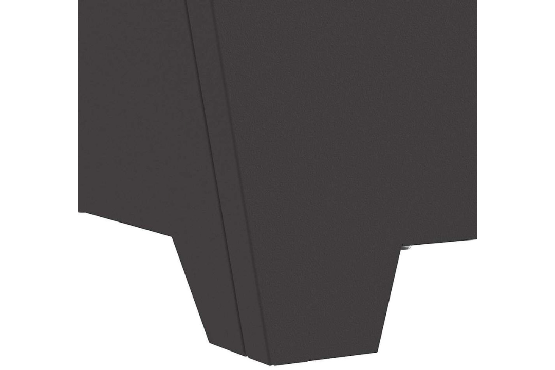 Minimalist Fire Pit Square 60 x 60 x 30 cm in Black Cold-Rolled Steel