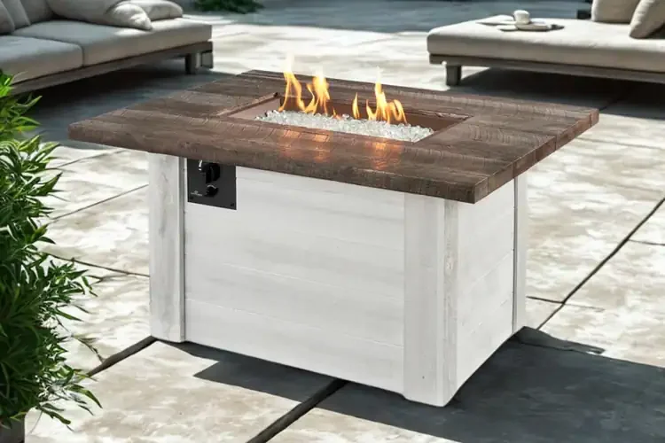 Alcott 48" Rectangular Gas Fire Pit Table