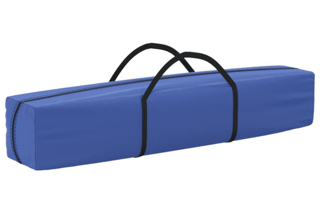 Folding Party Tent 3 x 6 m in Blue with 210D Oxford Fabric with Silver Coating and Bag