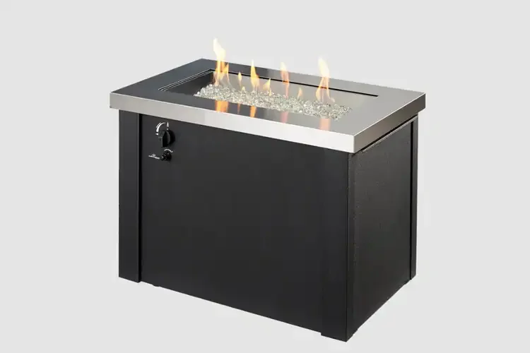 Providence Rectangular Gas Fire Pit Table