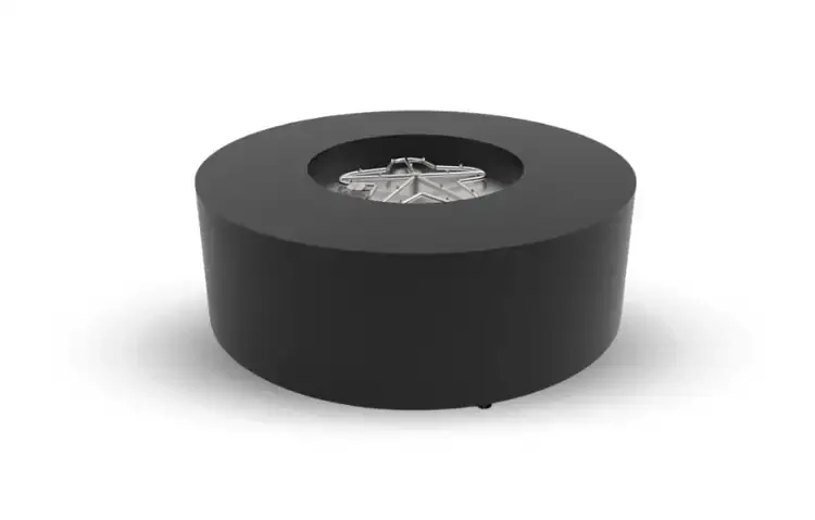 HPC Agni Round Fire Pit Enclosure Electronic Ignition Series in Black