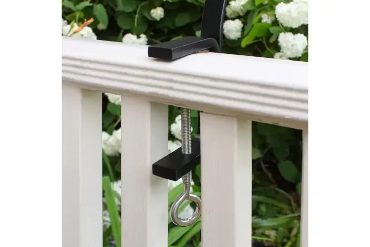 Antiqued Birdbath & Railing Bracket Fits Up to 3 Inches Thick Railings