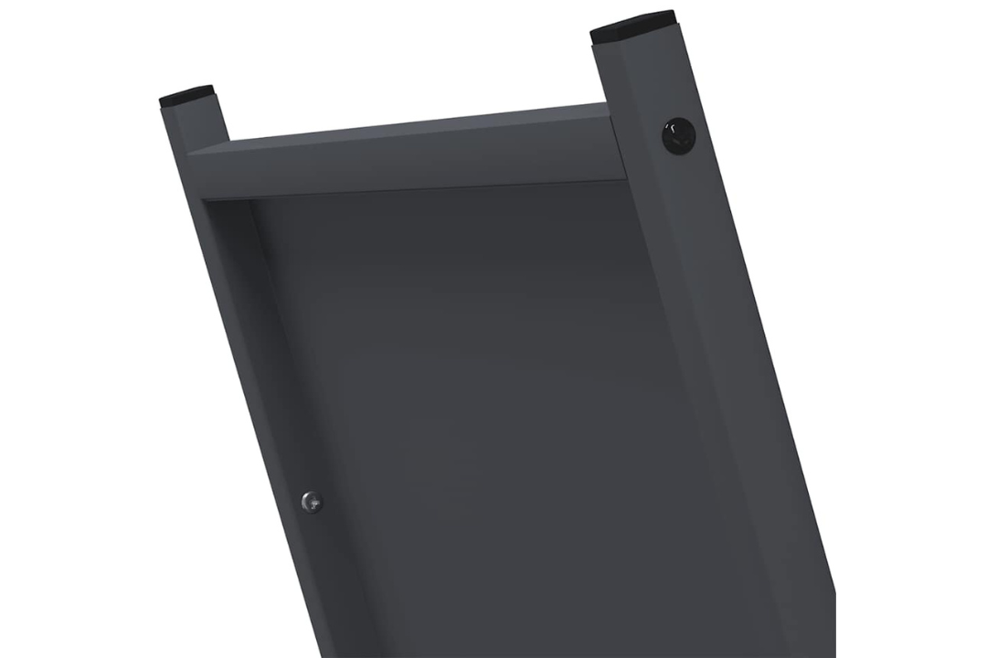 Chic Firewood Rack 69.5 x 35 x 81 cm in Anthracite Made of Cold-Rolled Steel