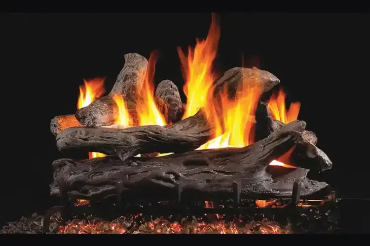 Real Fyre  Coastal Driftwood See-Thru Gas Log 18" Set with Burner