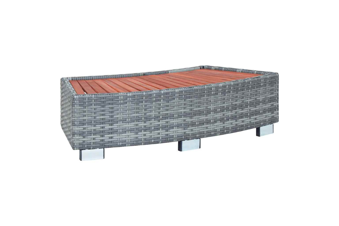 Spa Step Poly Rattan in Gray