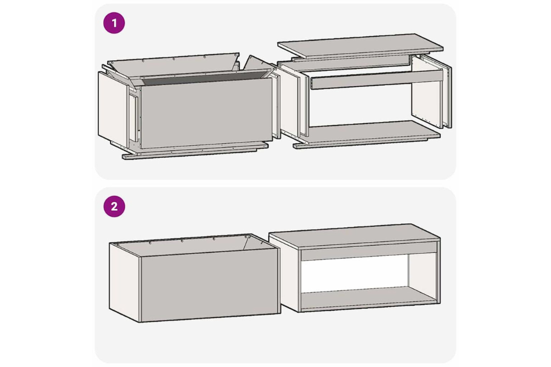 Fire Pit with Log Storage 160 x 45 x 35 cm in Black Cold-Rolled Steel Easy Assembly