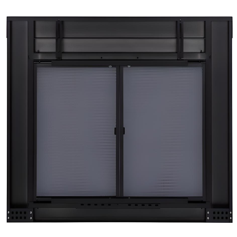 Ardmore Black Fireplace Door Backview Of Fireplace Frame