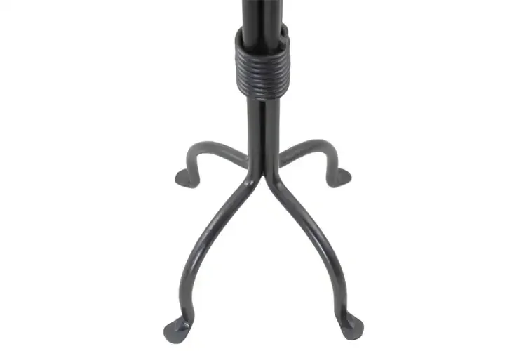 Country Classic Fireplace Tool Set – Wrought Iron, Graphite Finish Stand Base