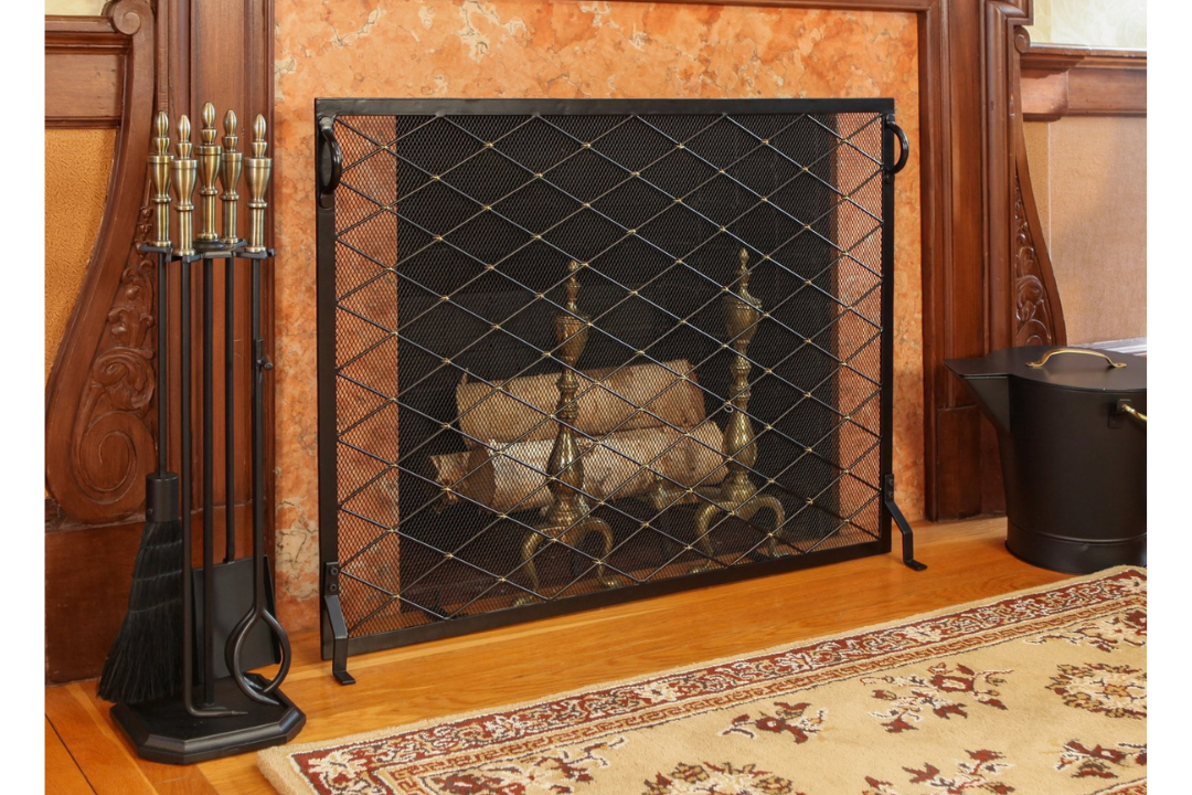 Westford Fireplace Tool Set – Black & Brass