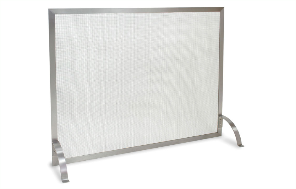 Newport 304 Stainless Steel Single Panel Fireplace Screen
