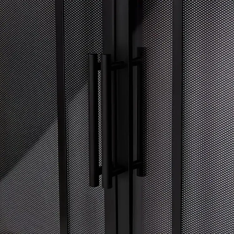 Finley Fireplace Glass Door Handle Close Up