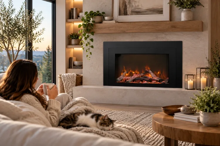 Cozy Fireplace Living Room Retreat