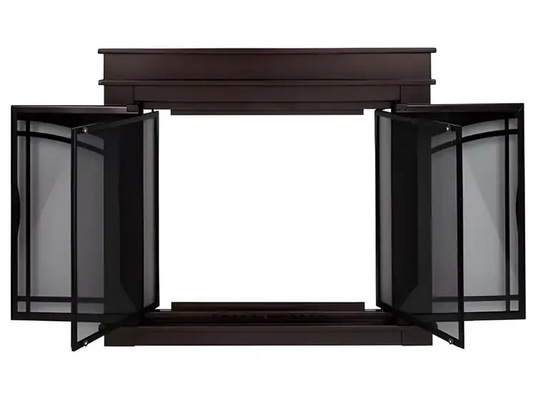 Farnsworth Fireplace Glass Door Cabinet Doors And Cabinet Gate Mesh Doors Open