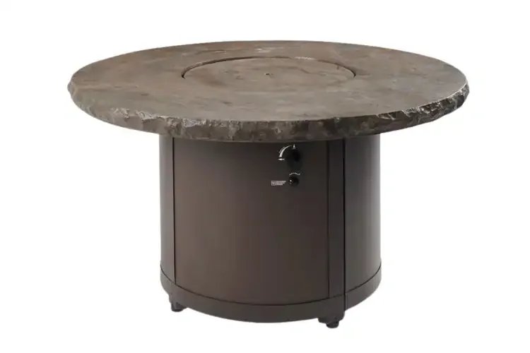 Beacon Marbleized Noche 48" Round Gas Fire Pit Table Cover