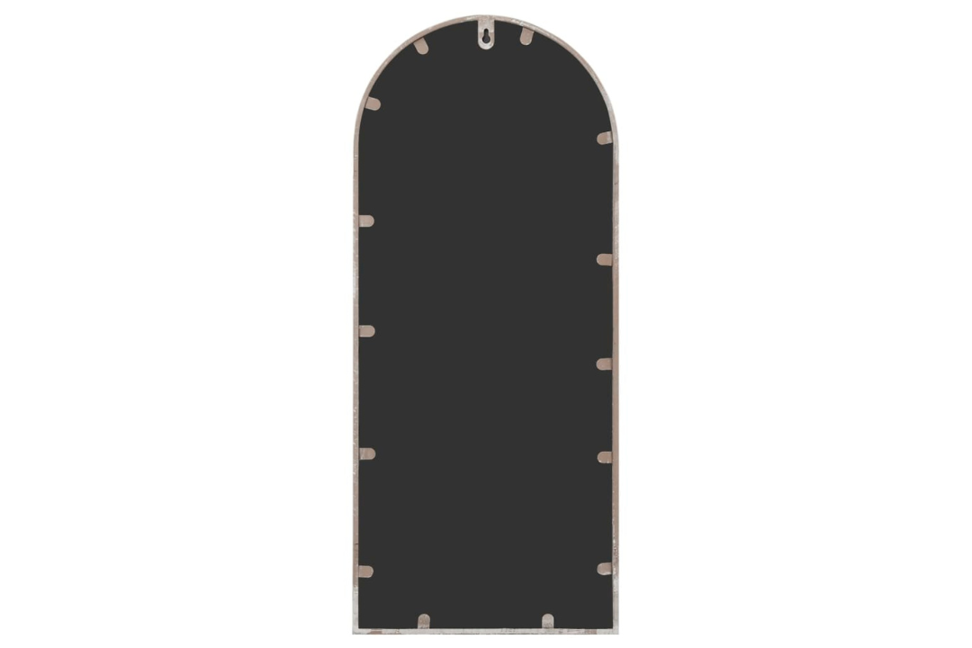 Rustic Outdoor Only Garden Mirror 100 x 45 cm in Sand with Pre-Drilled Hole