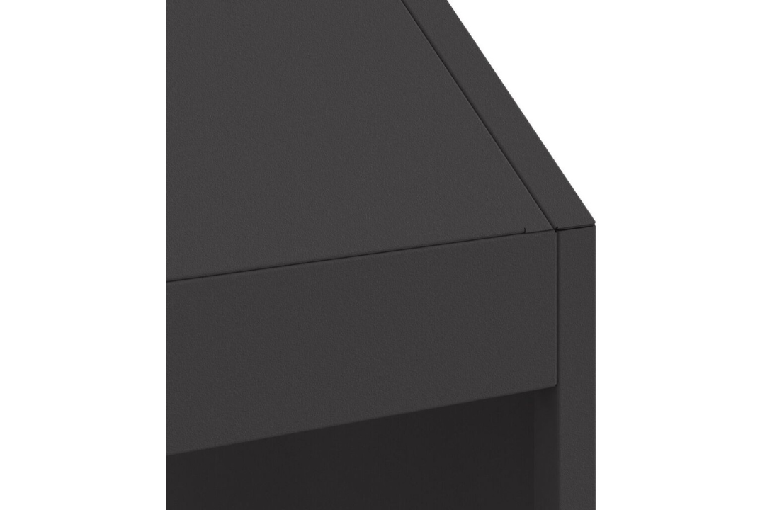 Versatile Rectangular Black Fire Pit 50 x 50 x 100 cm