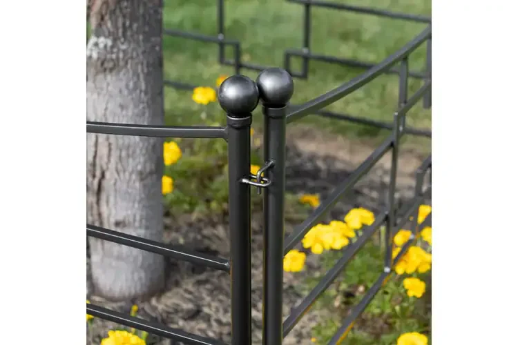 Heavy Duty Square-on-Squares Fence Section