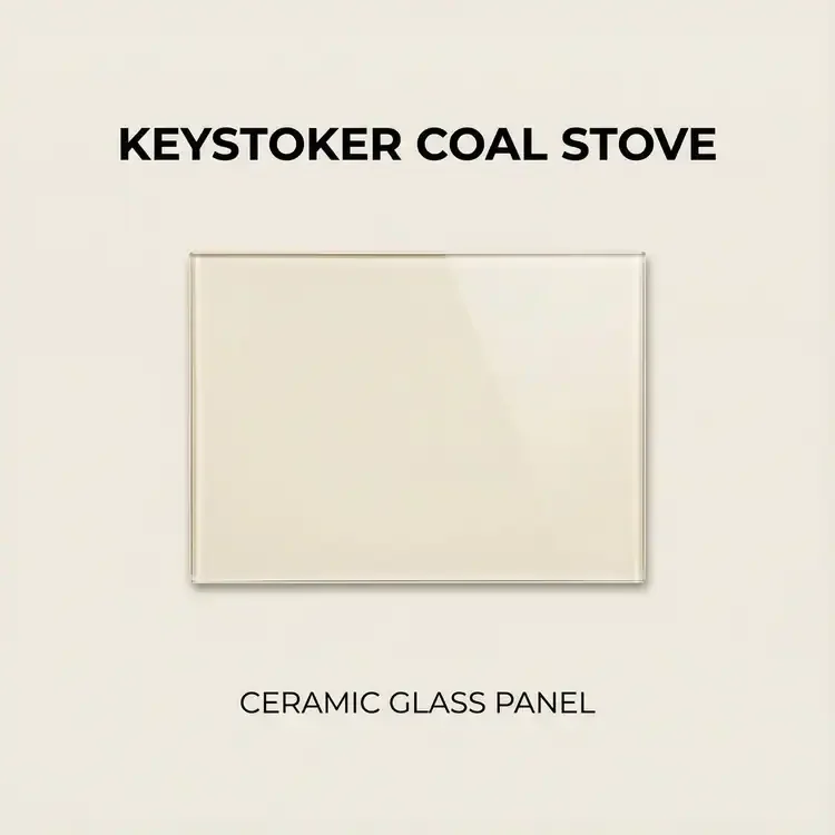 Keystoker Coal Stove Ceramic Glass Panels – 12 1/4" x 10 1/4"
