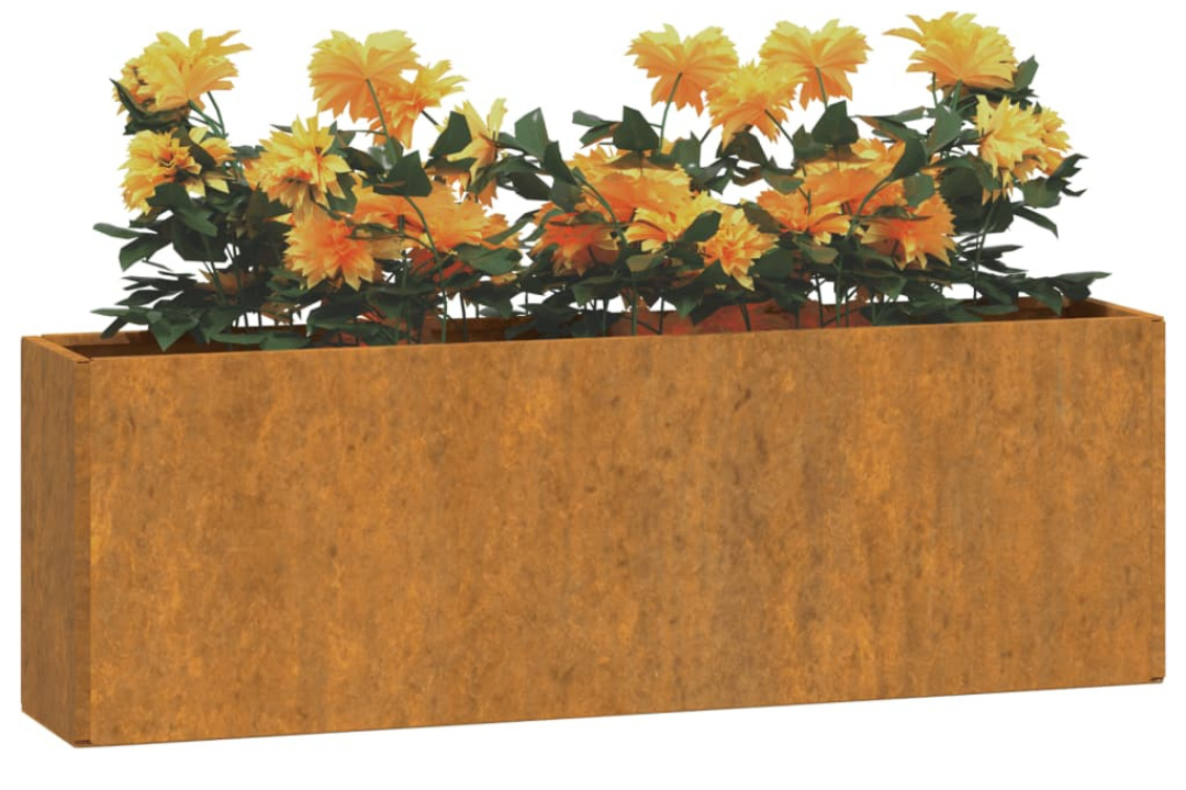 Wall Planters 2 pcs Rusty Corten Steel Vertical Planters