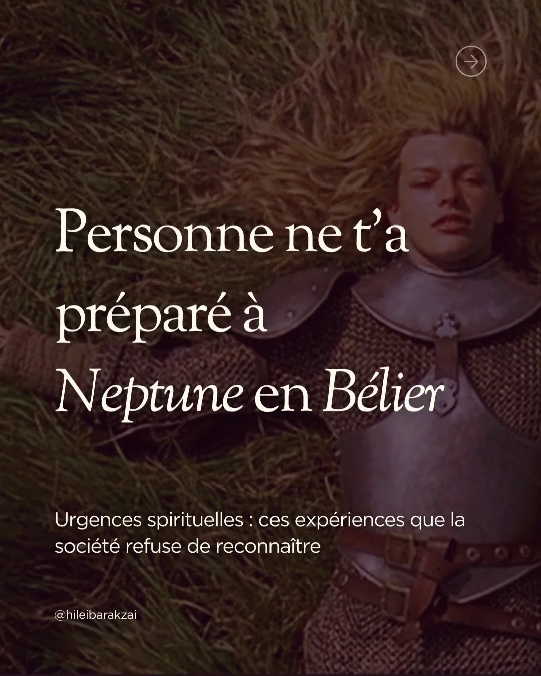 Notre soci&eacute;t&eacute; sait reconna&icirc;tre
les crises &eacute;conomiques, politiques, sanitaires.

Mais elle peine encore
&agrave; reconna&icirc;tre les urgences spirituelles.

Pourtant, elles se multiplient.

Avec Neptune en B&eacute;lier,
c