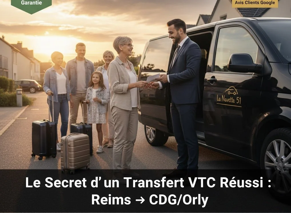 Planifier son Vol International : Le Secret d'un Transfert VTC Réussi depuis la Marne (51)