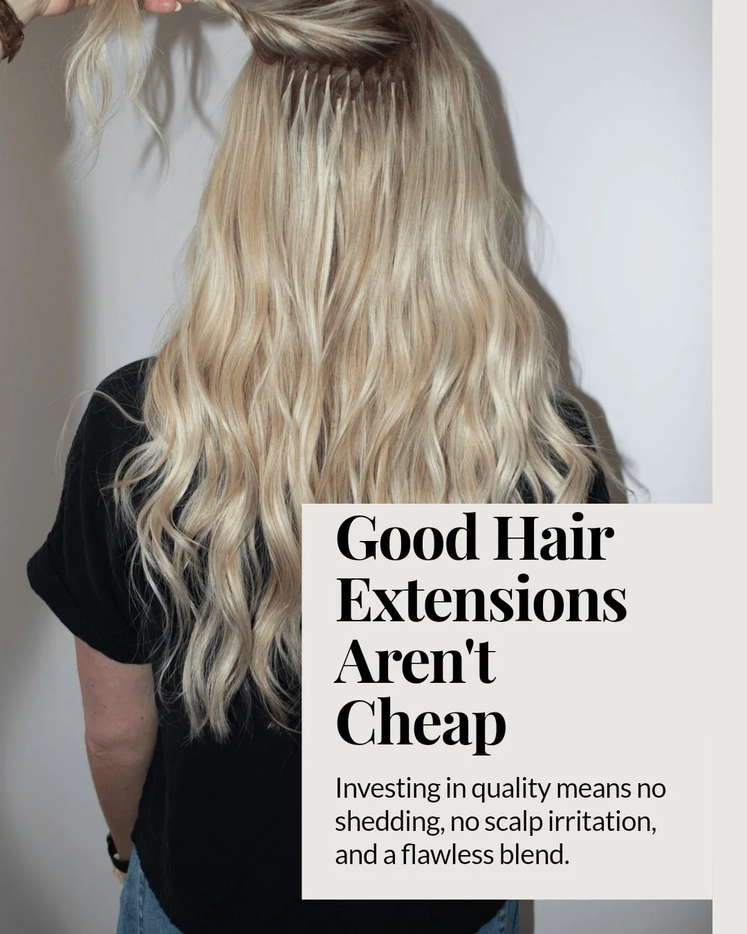 Dreaming of hair that turns heads? Our luxury hair extensions are your ticket to that seamless, stunning look. Whether it's length, volume, or a total transformation, we're ready to bring your vision to life. Book a consultation today and feel fabulo