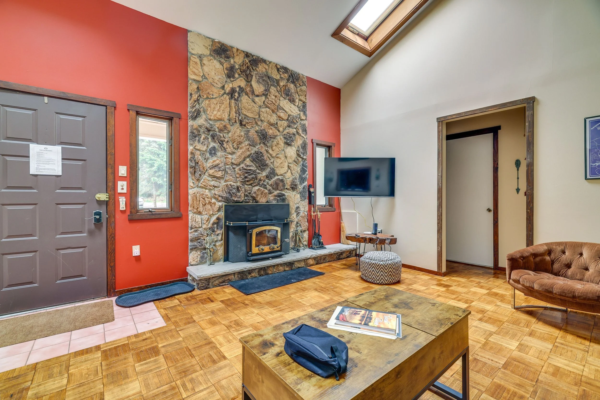 Front living room fireplace
