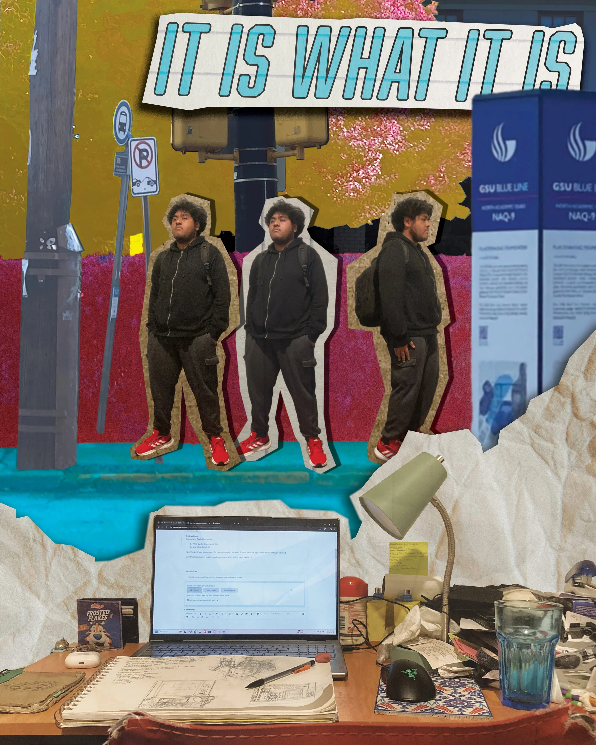 Digital Foundation: 2D Digital Collage Poster