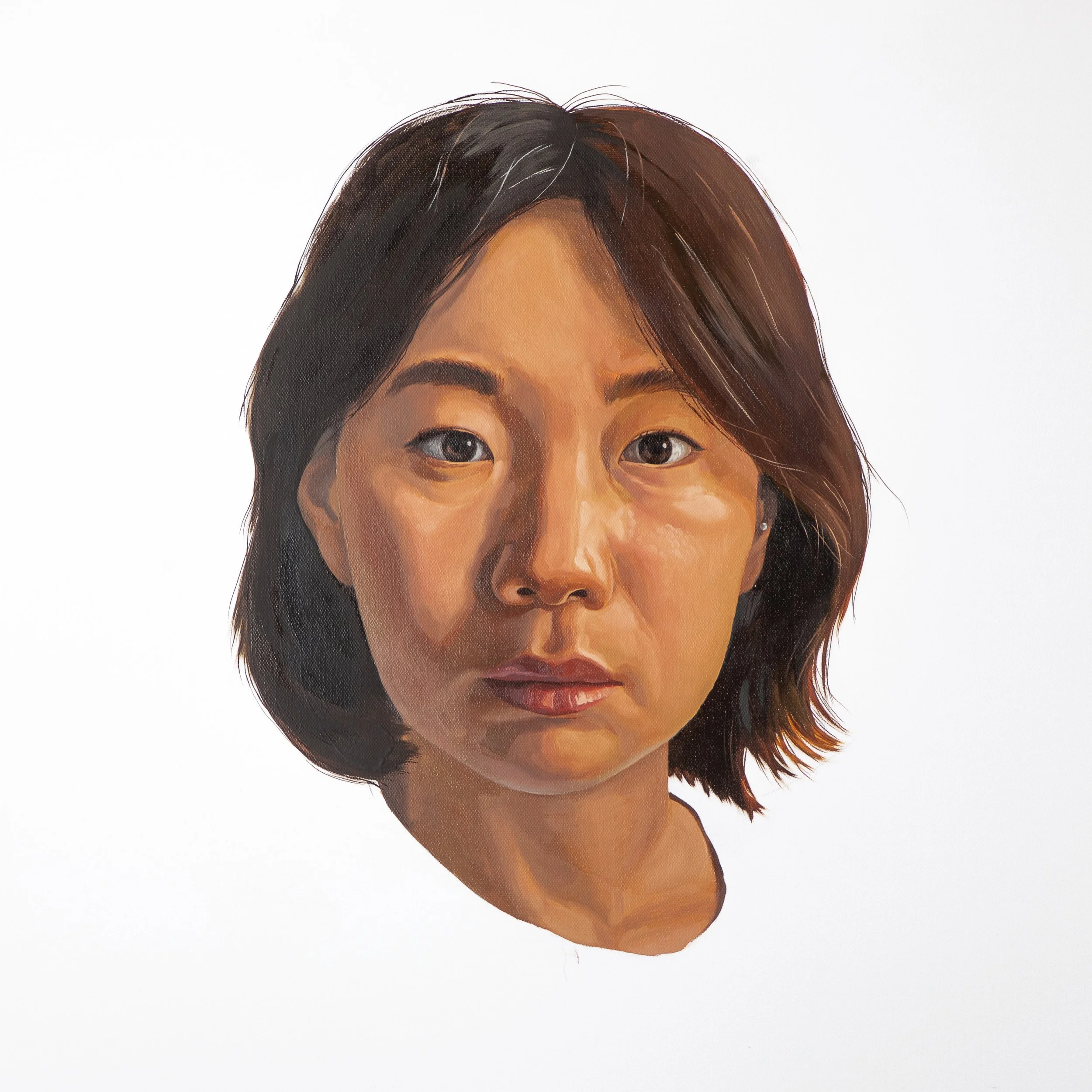 How Important Is Race to Your Identity?, 2024, Oil on canvas, 24x24 in