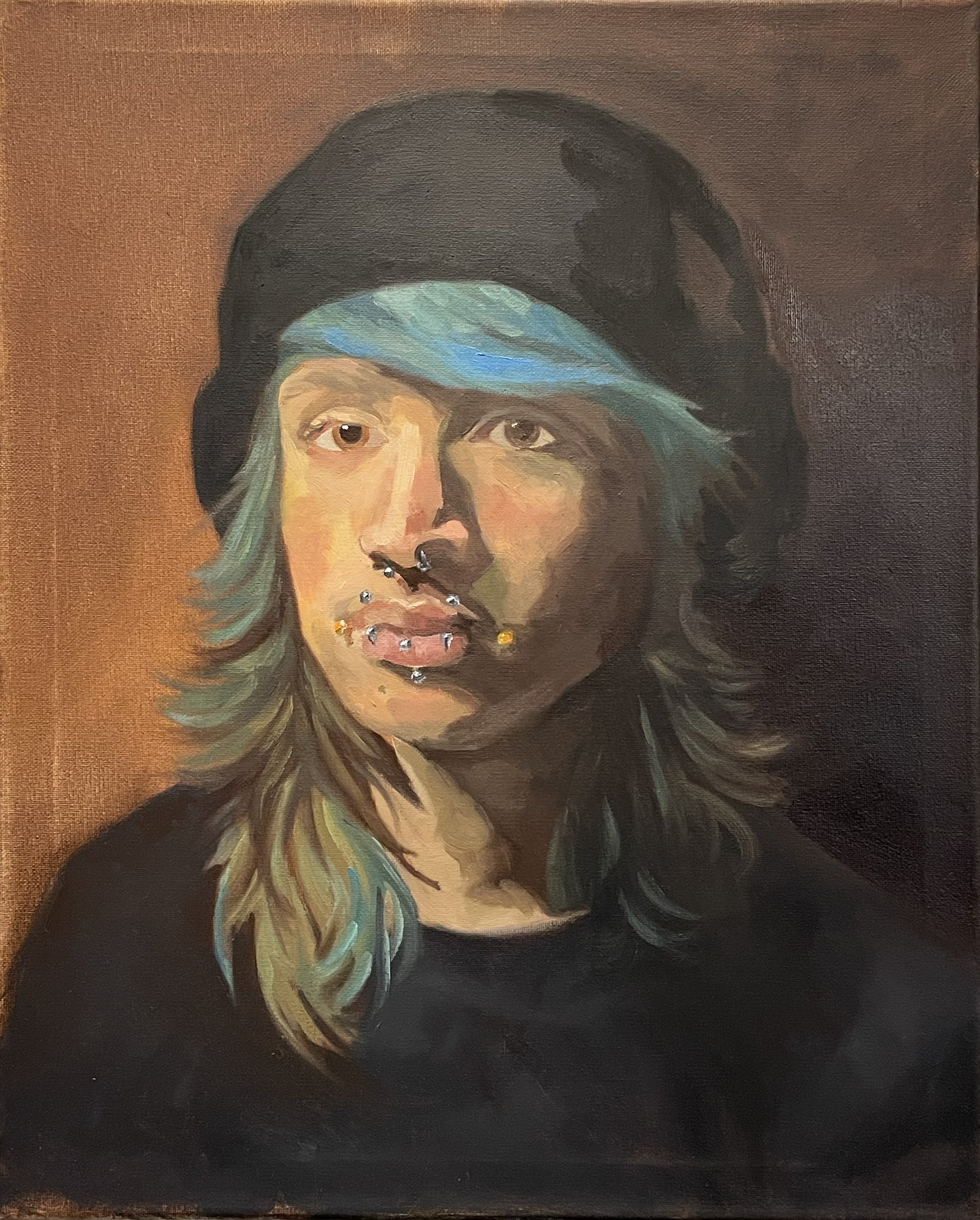 Self-Portrait with Rembrandt Lighting