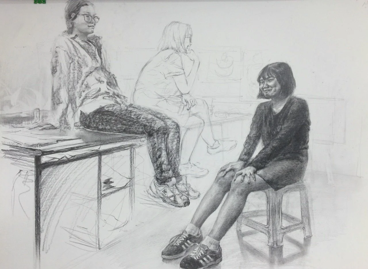 Croquis Using Various Skills to Depict Form