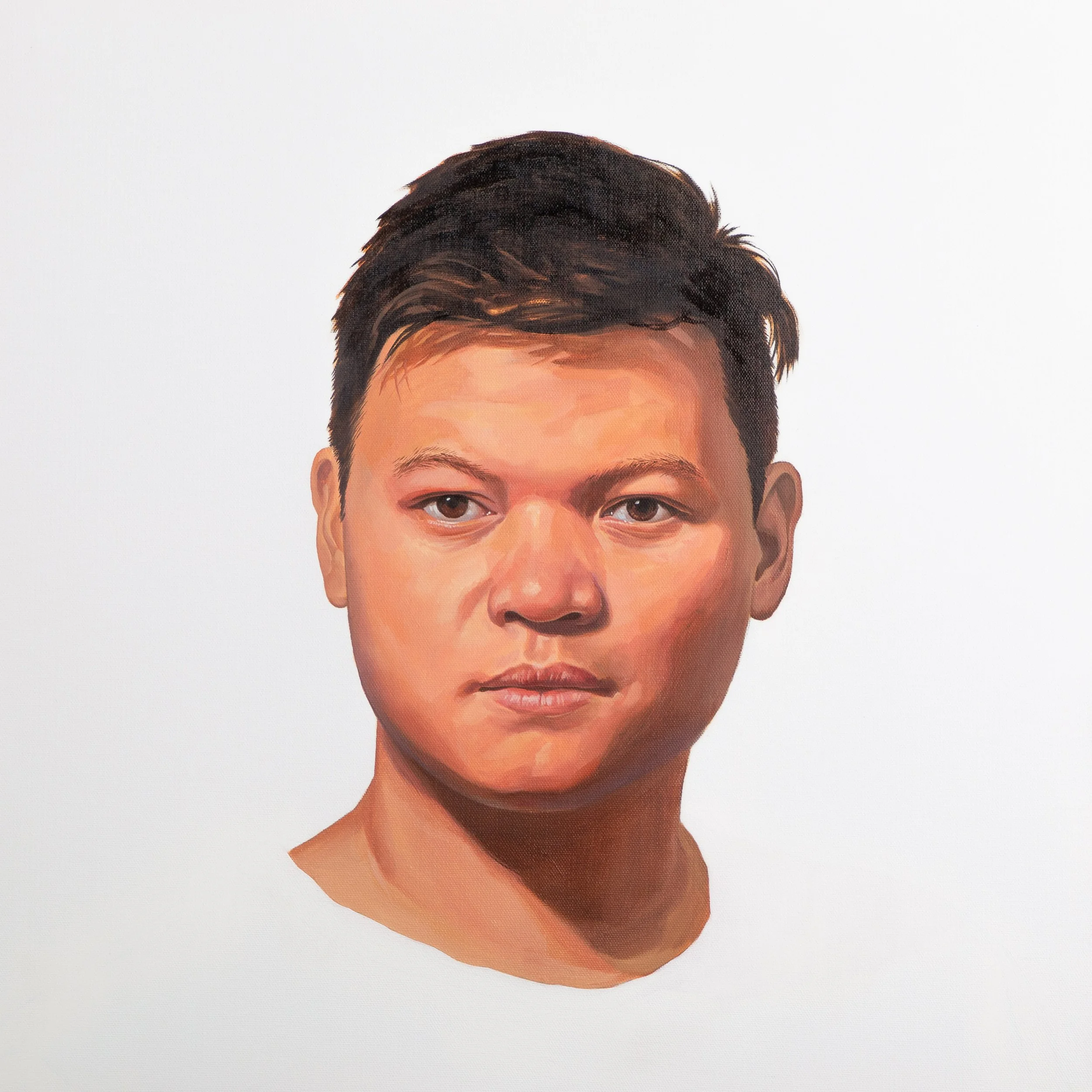 How Important Is Race to Your Identity?, 2022, Oil on canvas, 24x24 in