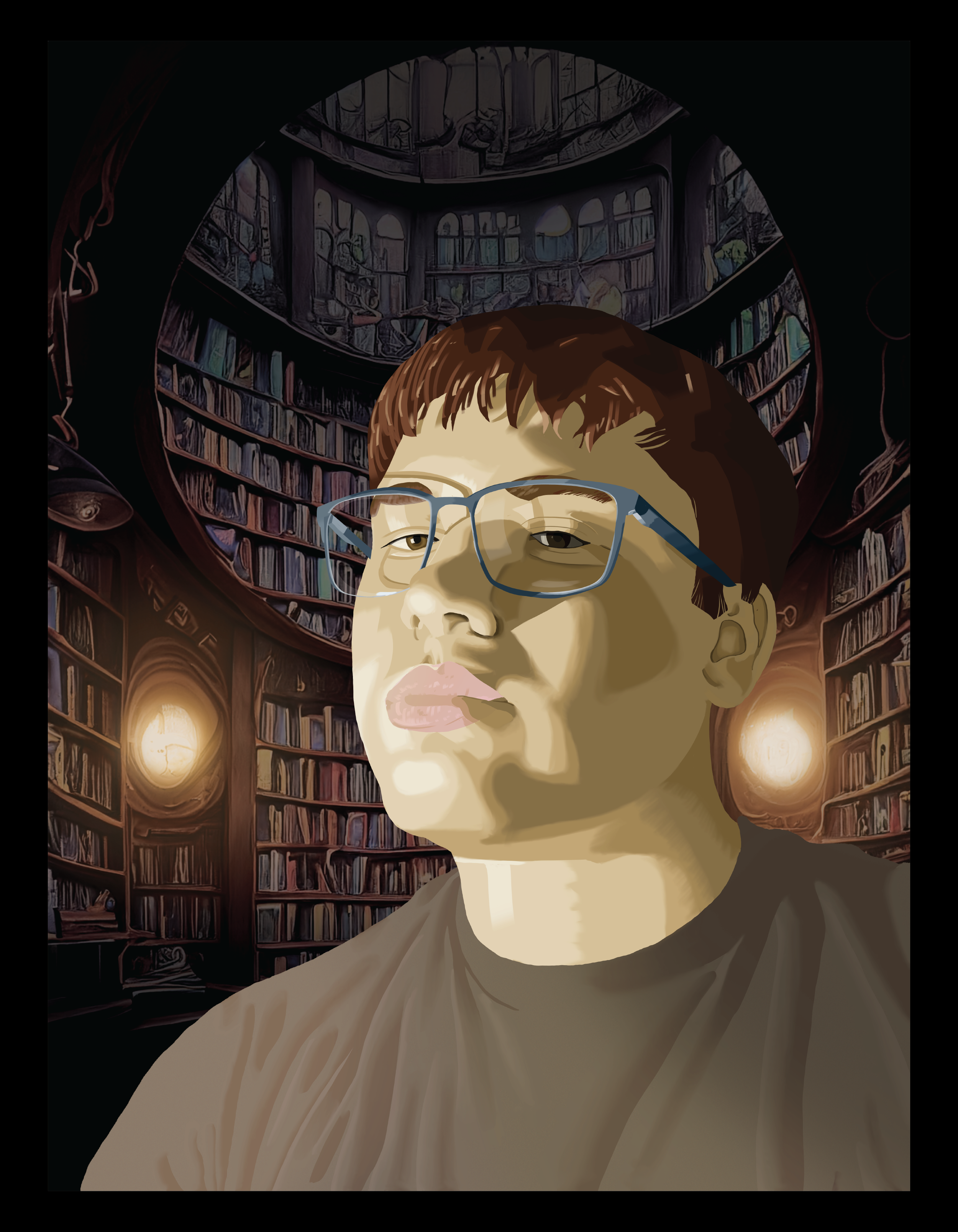 Digital Painting: Self-Portrait