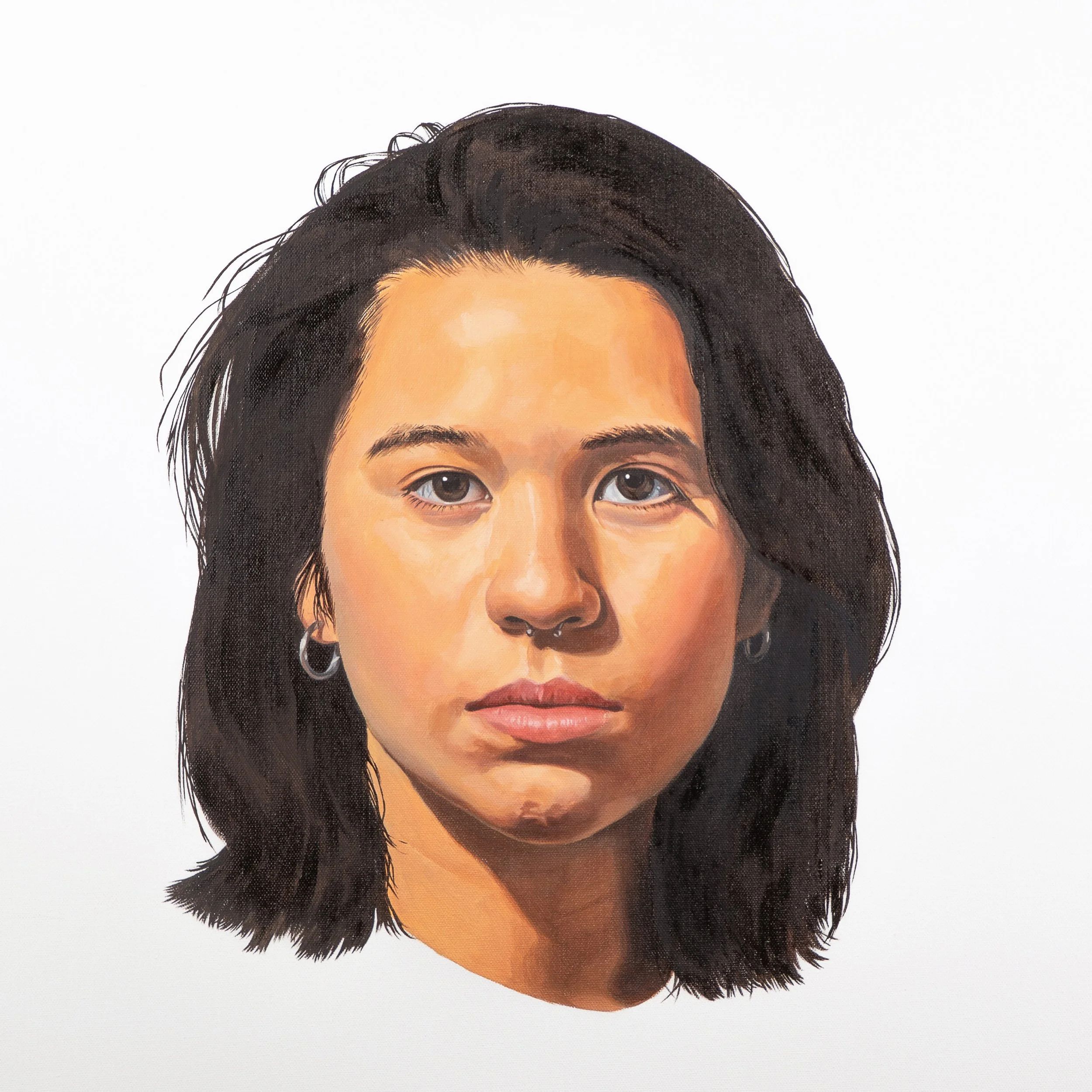 How Important Is Race to Your Identity?, 2023, Oil on Canvas, 24x24 in