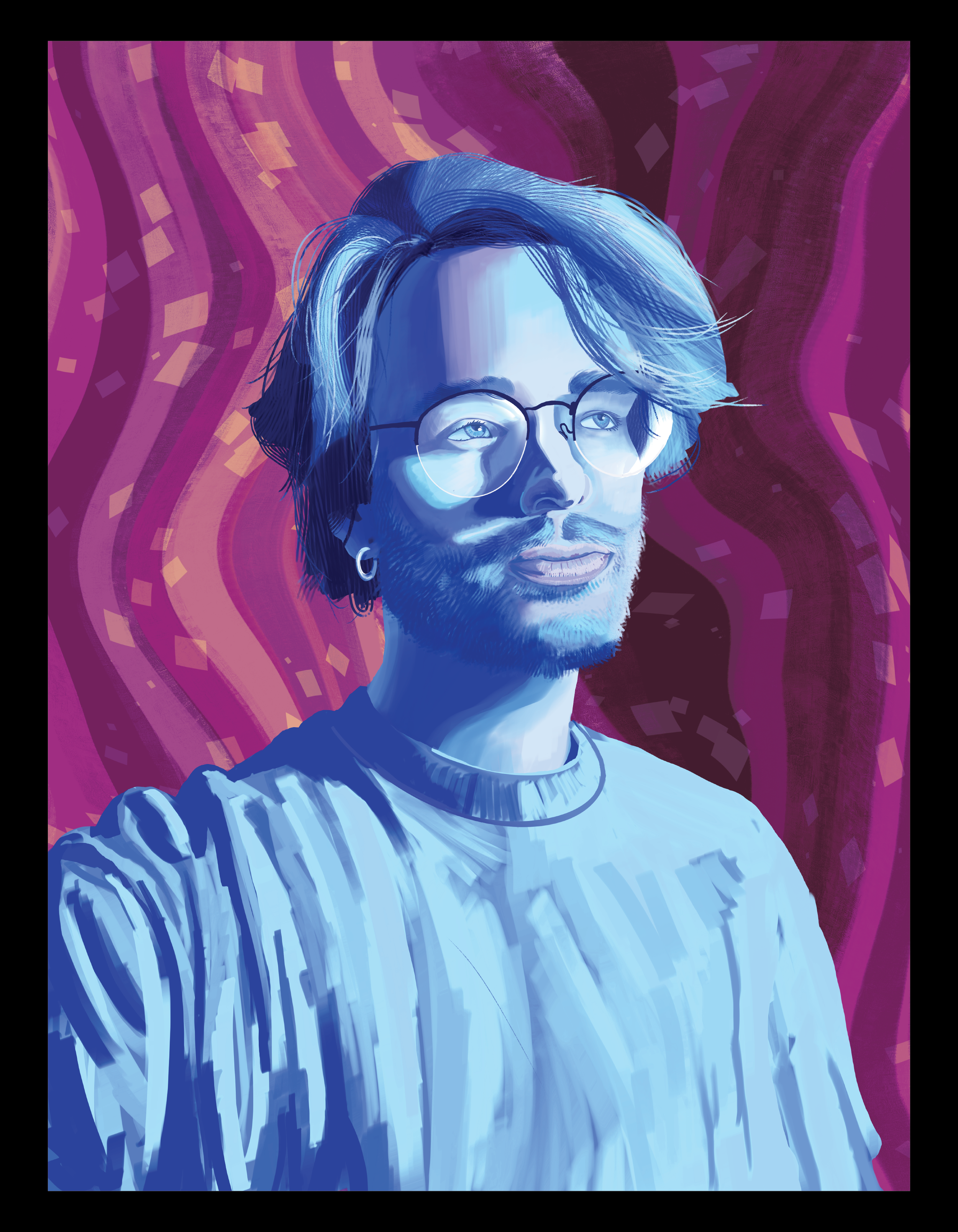 Digital Painting: Self-Portrait