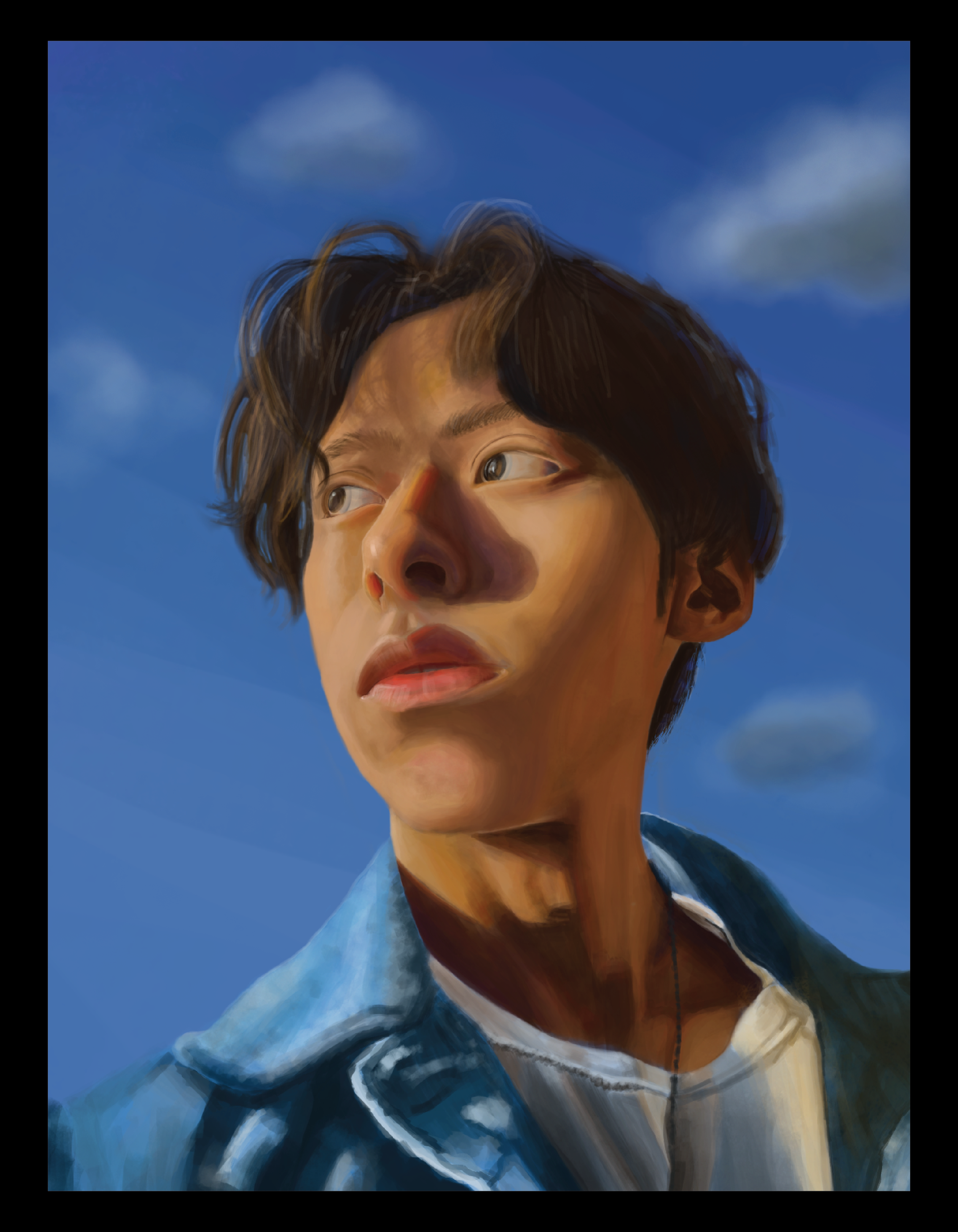 Digital Painting: Self-Portrait