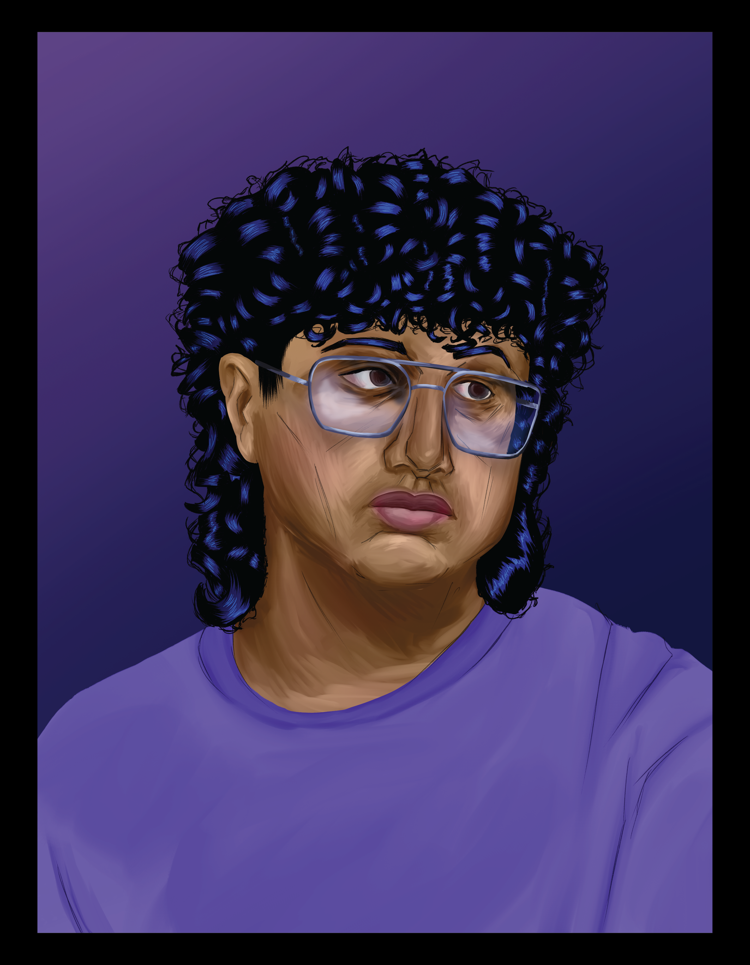 Digital Painting: Self-Portrait