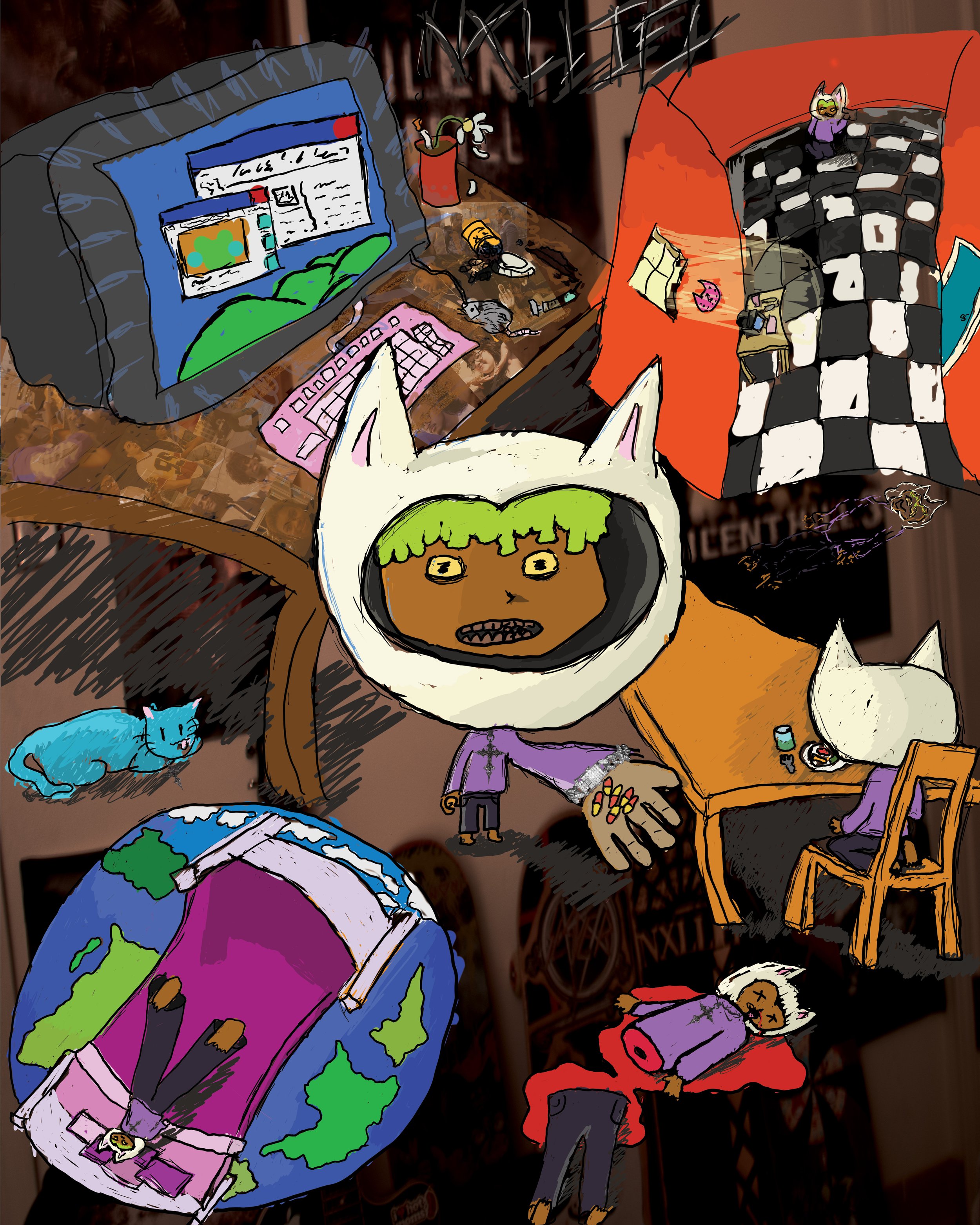 Digital Foundation: 2D Digital Collage Poster