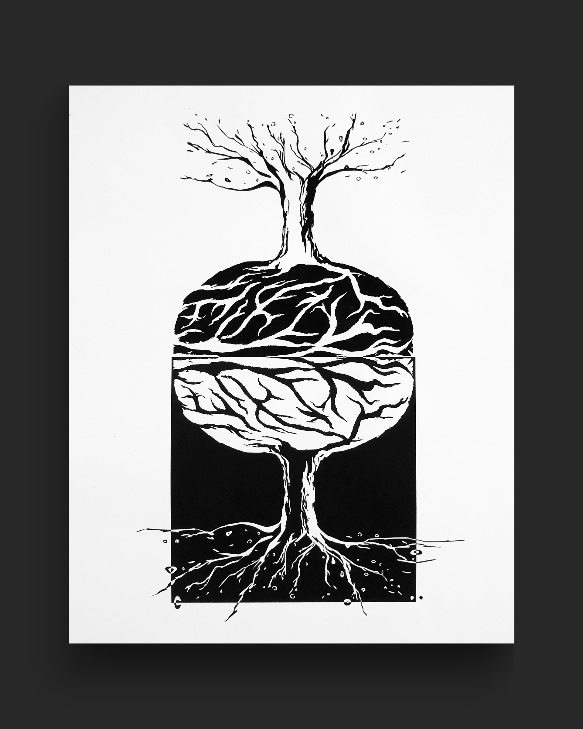 Notan Created/mockuped in Photoshop