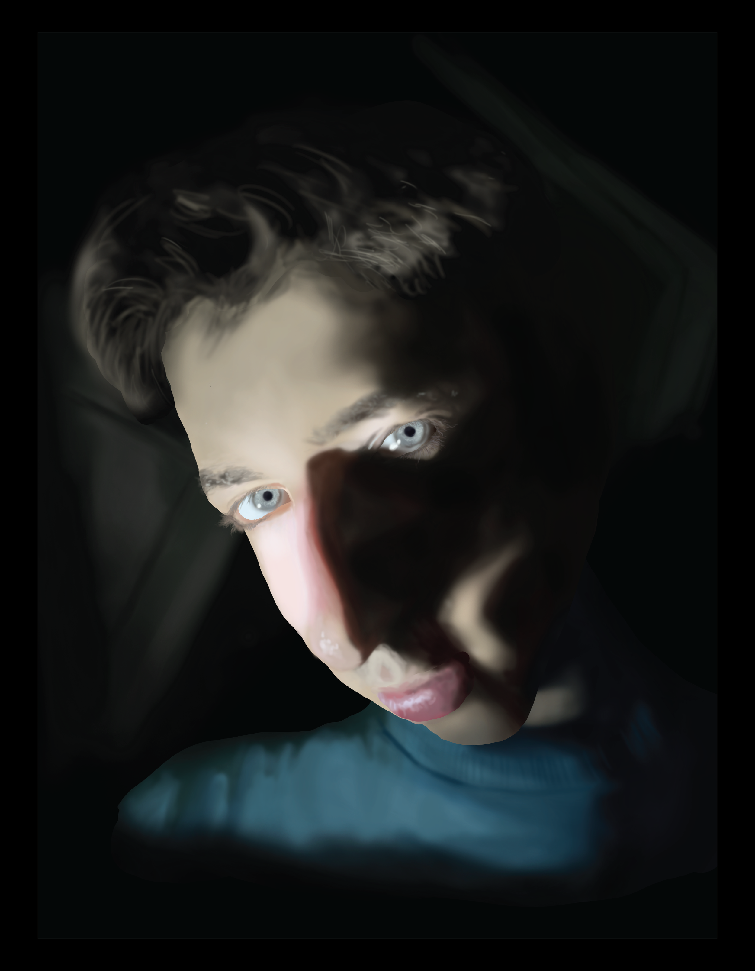 Digital Painting: Self-Portrait