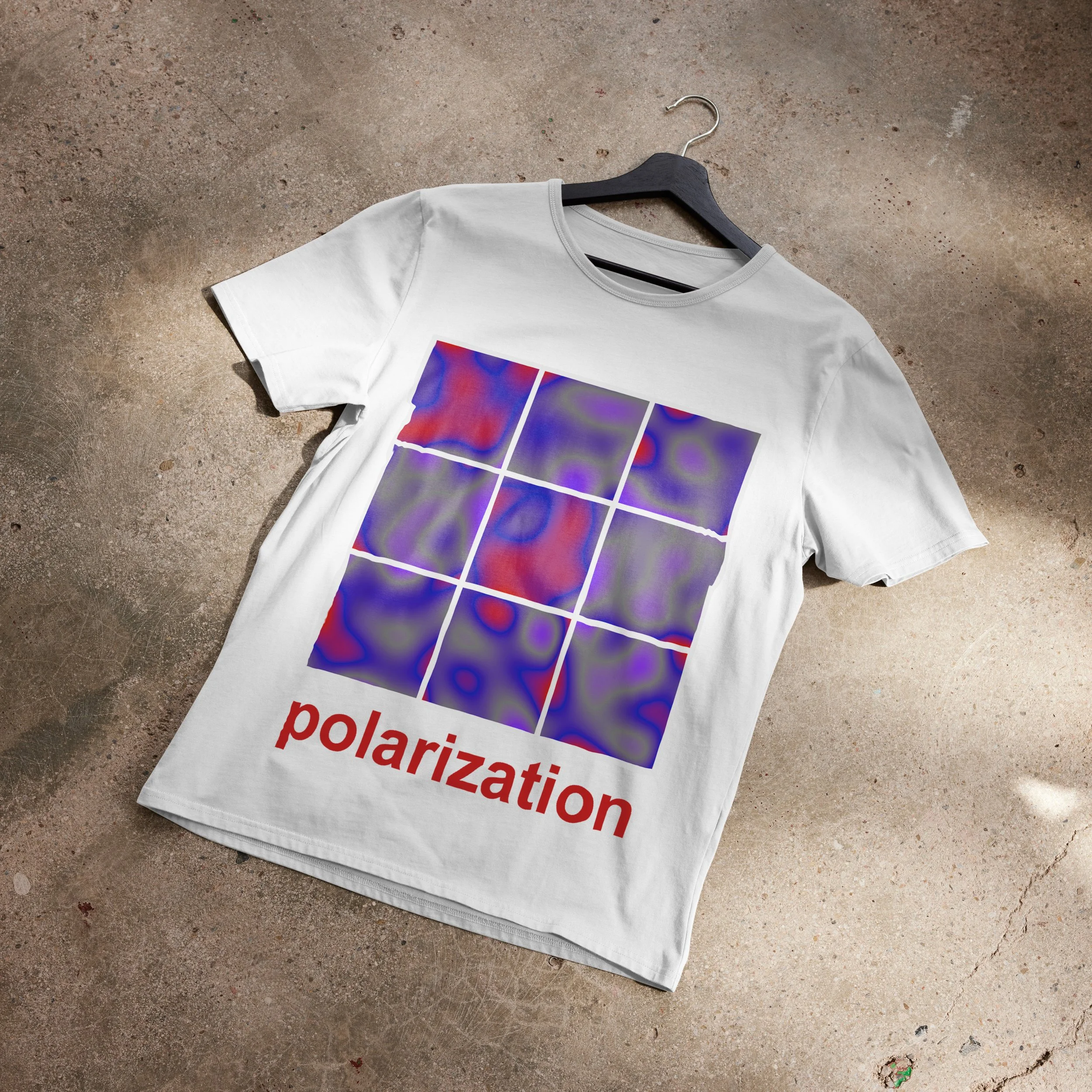 Polarization, 2022, Digital Printing on a T-Shirt