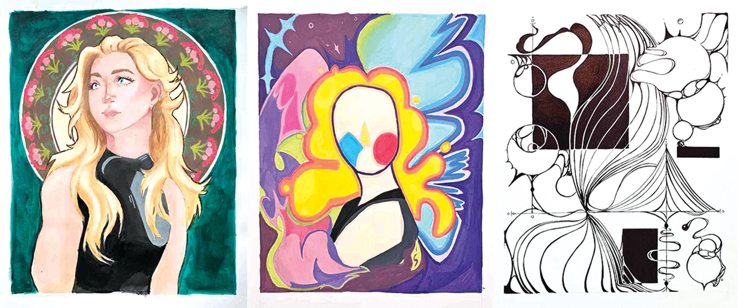 Three-Degree Self-Portrait (Representational / Abstract / Non-Objective)