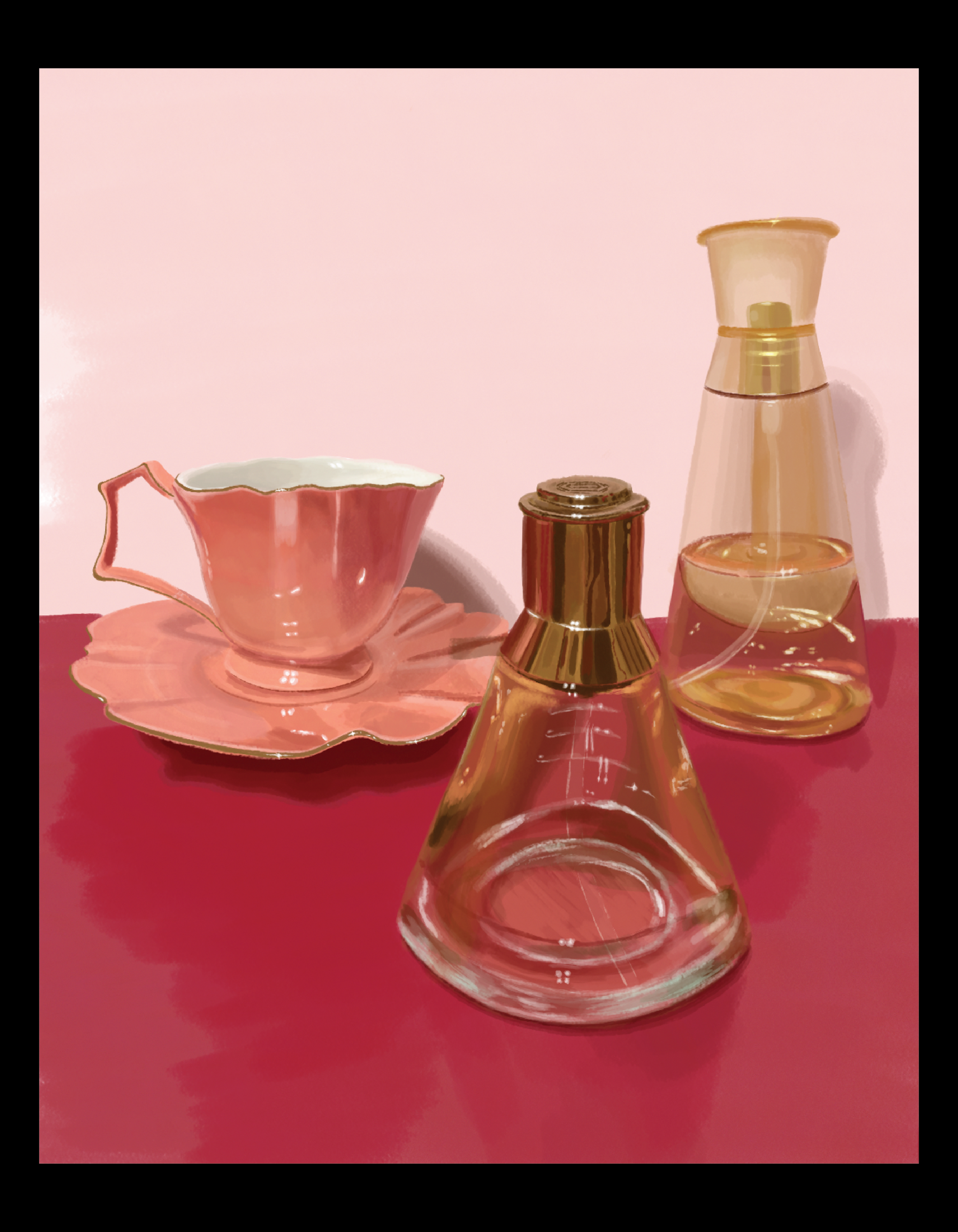 Digital Painting: Still-Life (Three Objects) 
