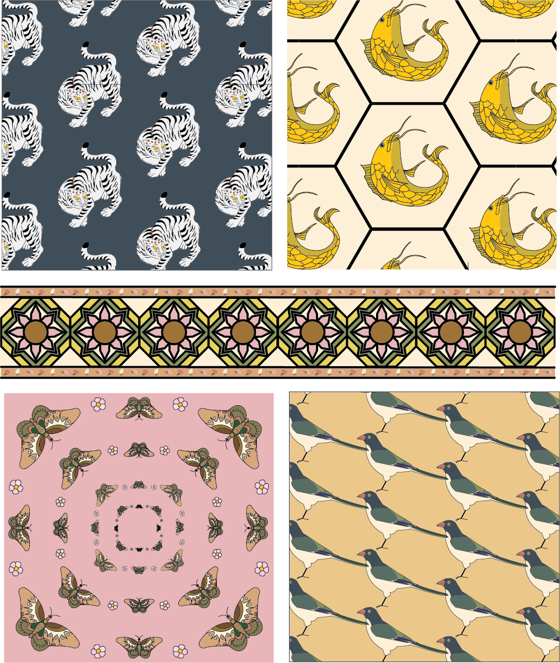 Patterns Created in Illustrator